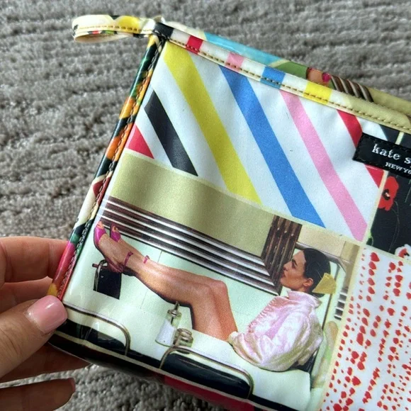 Kate Spade Y2K Rare Collage Cosmetic Pouch - Picture 2 of 14